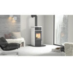 Chimenea Accente Turin 2.0 Deluxe Sandstone 6 kW con compartimento de calor - Imagen 2