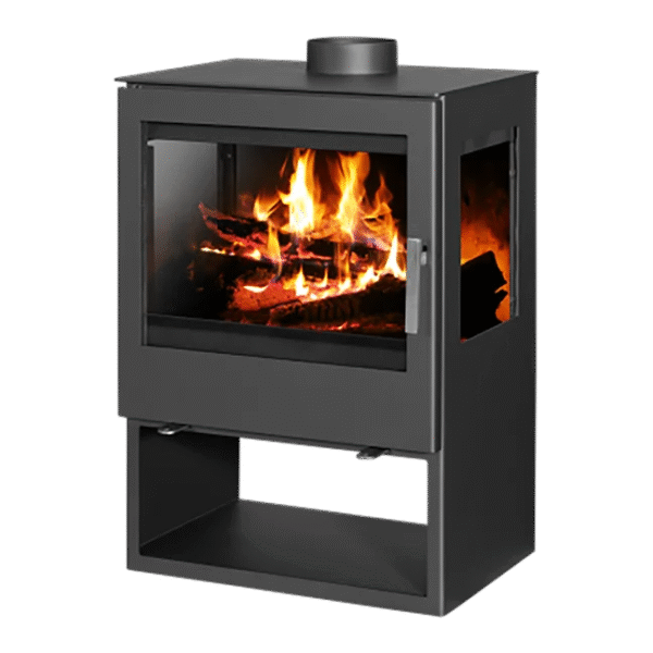 Estufa de leña de triple acristalamiento BELLEZA MODENA VISION de 10 kW