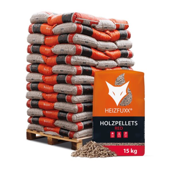 Pellets Heizfuxx AZUL – 65×15 kg / palé – Eficientes y limpios